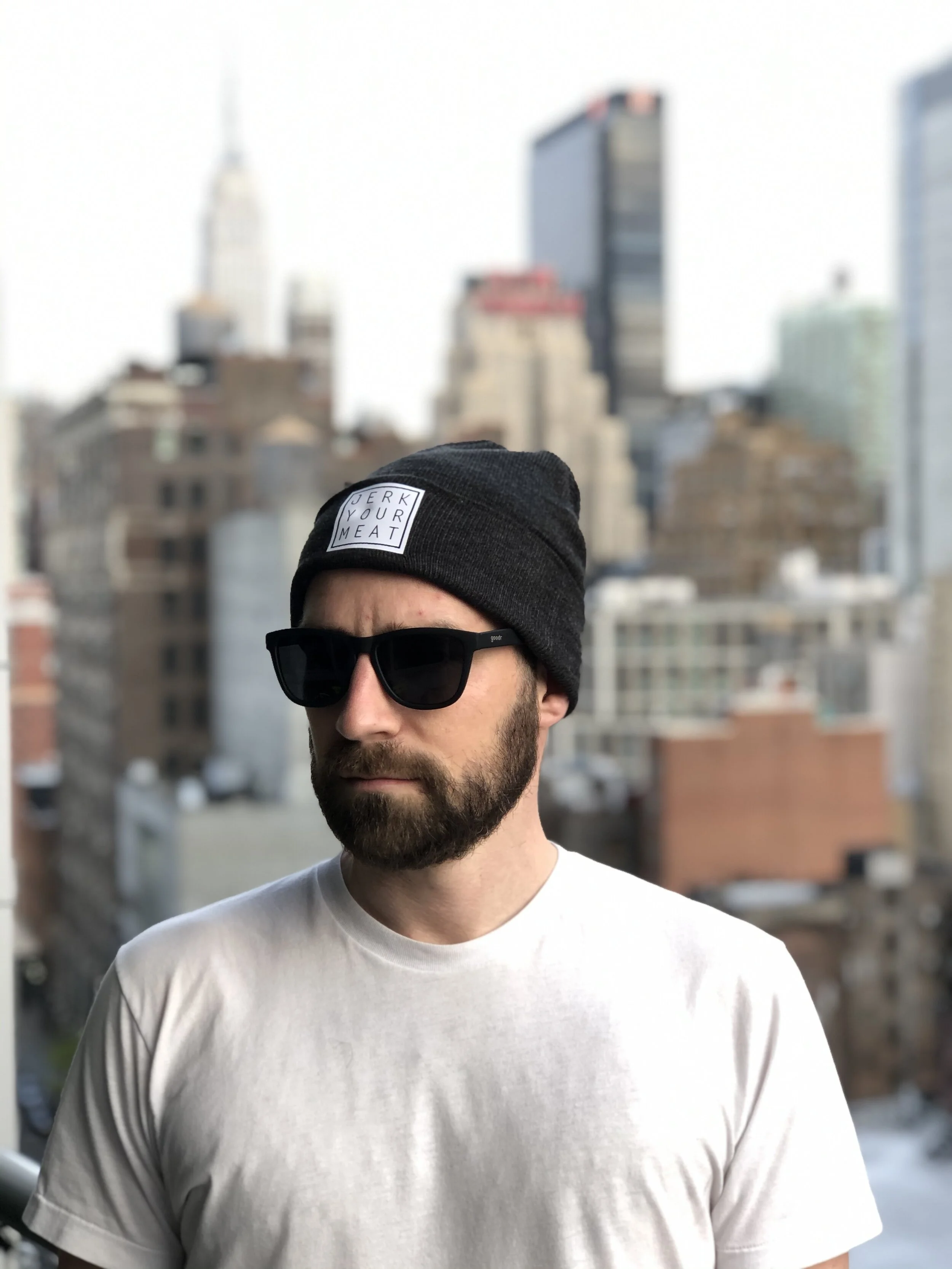 JERK YOUR MEAT - Patch Beanie — J E R K Y O U R M E A T